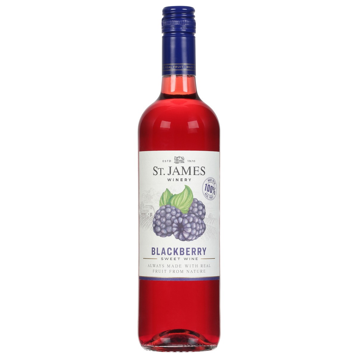 slide 1 of 9, St. James Winery Winery Blackberry Wine, 750 ml