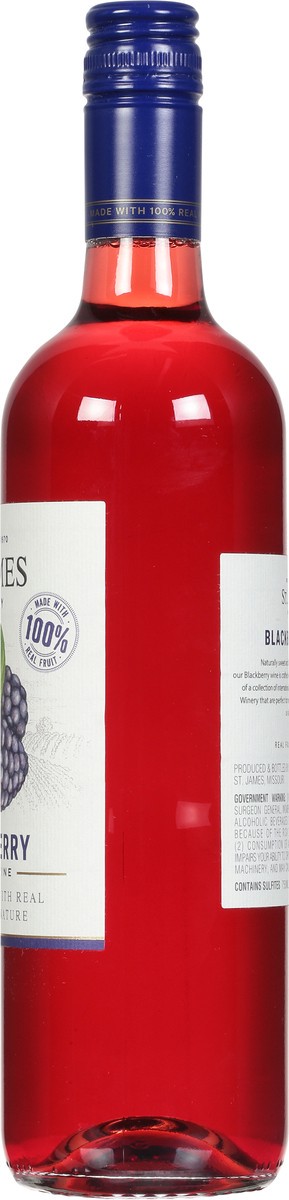 slide 9 of 9, St. James Winery Winery Blackberry Wine, 750 ml