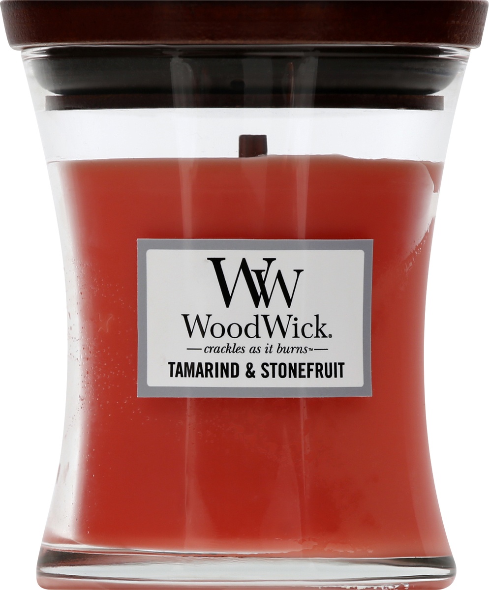 slide 5 of 6, WoodWick Tamarind and Stonefruit Hourglass Candle, 10 oz