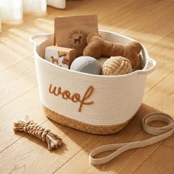 Rgi Coiled Rope Square Tapered Basket