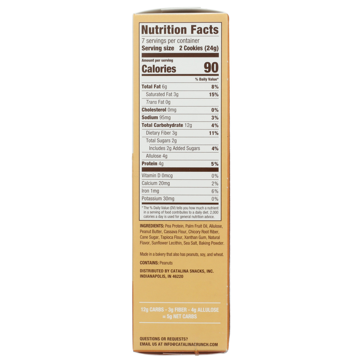 slide 11 of 13, Catalina Crunch Sandwich Cookies, Peanut Butter, 5.92 oz, 16 ct; 6.8 oz