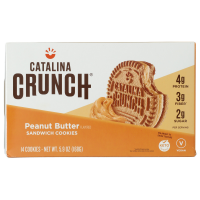 slide 8 of 13, Catalina Crunch Sandwich Cookies, Peanut Butter, 5.92 oz, 16 ct; 6.8 oz