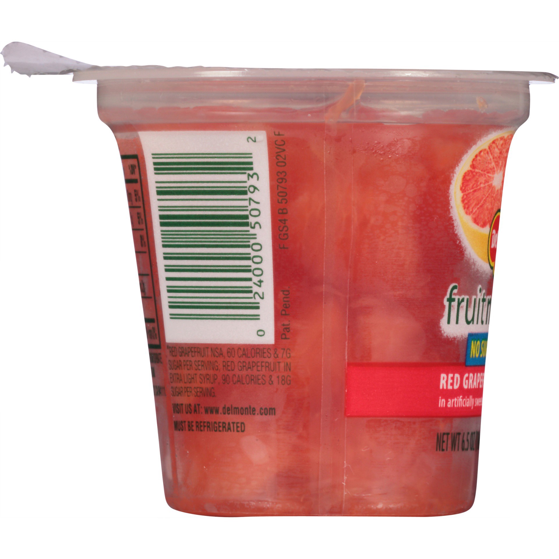 slide 6 of 6, Del Monte Red Grapefruit Fruit Cup Snacks, No Sugar Added, 6.5 oz Cup, 6.5 oz