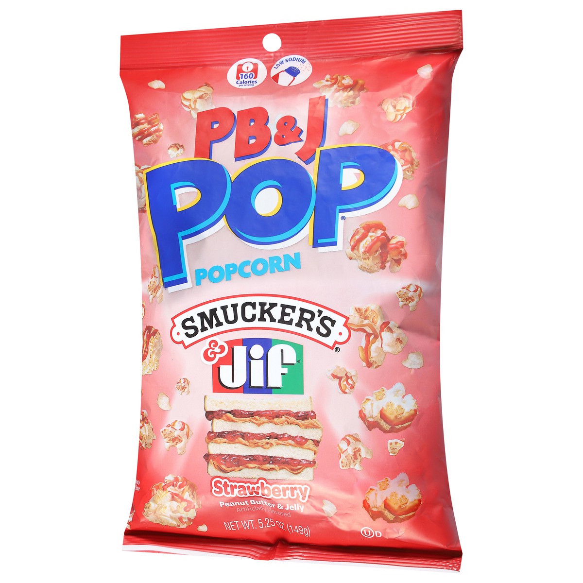 slide 4 of 4, PB&J Pop Strawberry Peanut Butter & Jelly Popcorn 5.25 oz, 5.25 oz