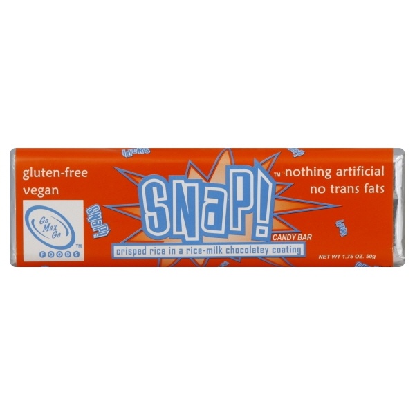 slide 1 of 1, Snap Go Max Go Crisped Rice Milk Chocolate Bar, 1.75 oz