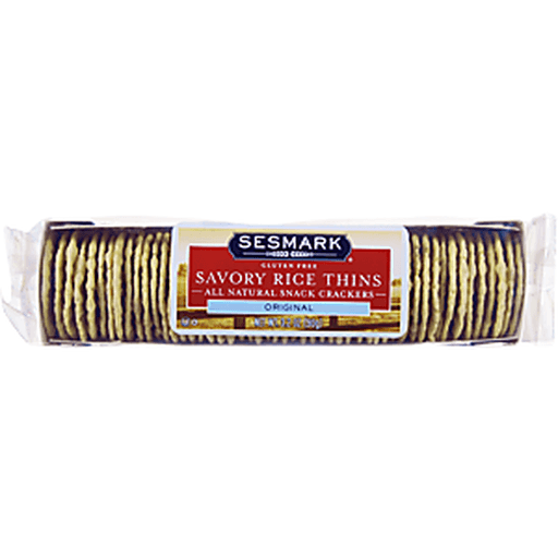 slide 4 of 4, Sesmark Savory Thins Original Crackers, 3.2 oz