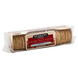 Sesmark Savory Rice Thins Original Snack Crackers