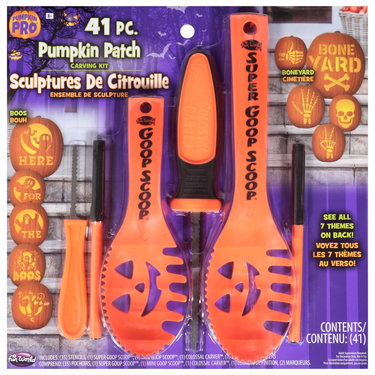 slide 8 of 13, Pumpkin Pro Pumpkin Patch Carving Kit 41 Pieces 1 ea, 1 ct