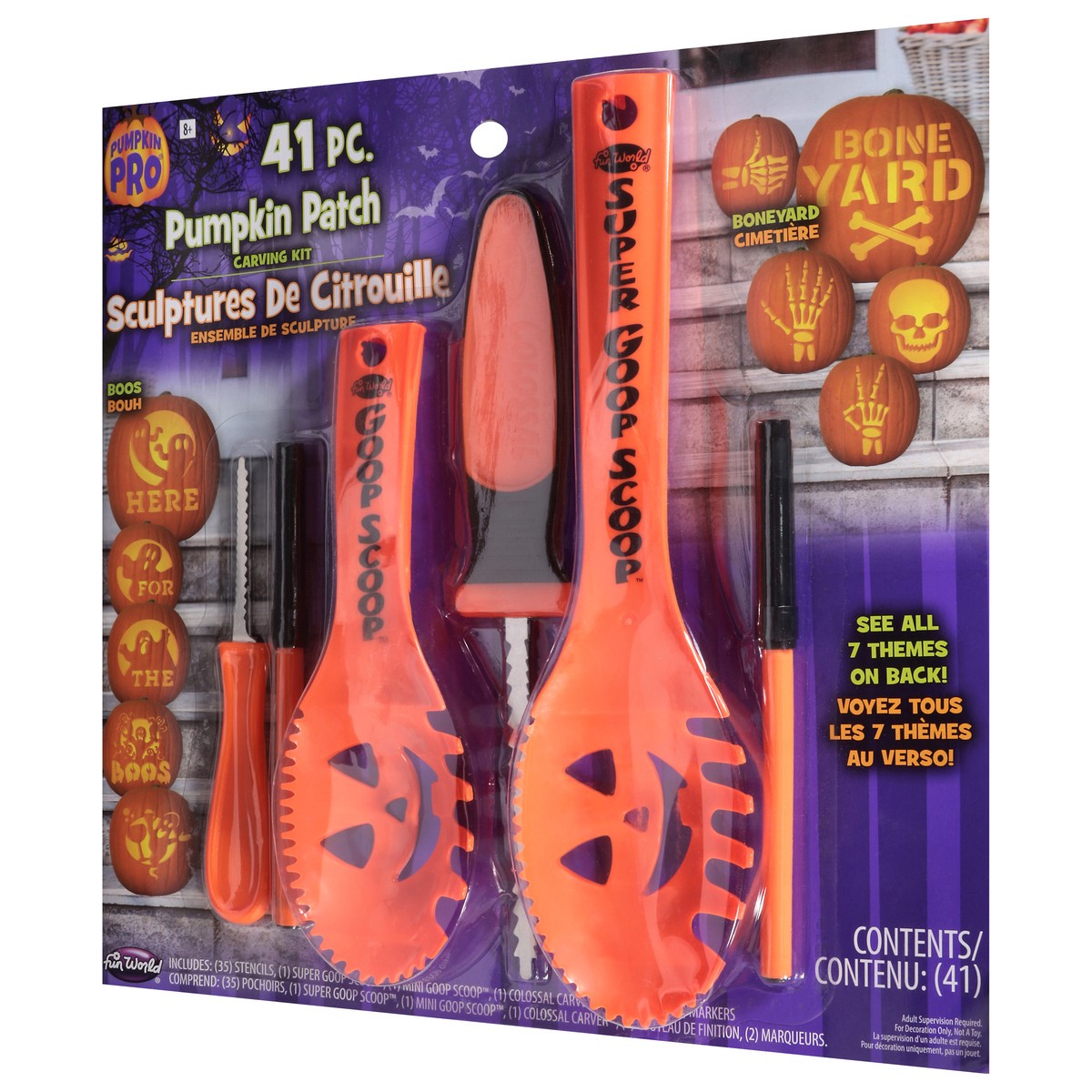slide 5 of 13, Pumpkin Pro Pumpkin Patch Carving Kit 41 Pieces 1 ea, 1 ct