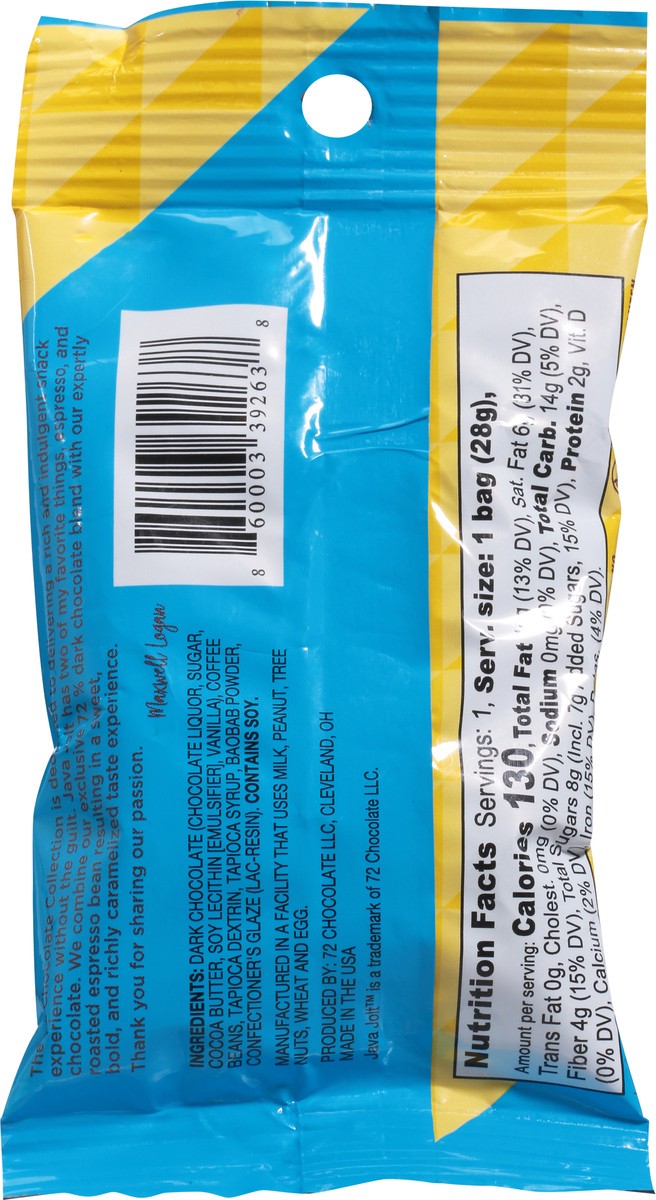 slide 13 of 13, 72 Chocolate Dark Java Jolt Espresso Beans - 1 OZ, 1 oz