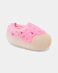 Carter's Girls Donut Slippers - Pink/Beige Pink/Beige M