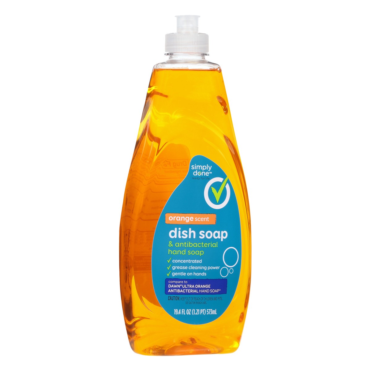 slide 2 of 9, Simply Done Orange Dish Detergent, 19.4 oz