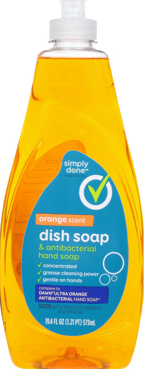 slide 8 of 9, Simply Done Orange Dish Detergent, 19.4 oz