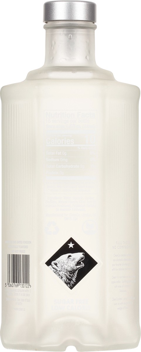 slide 5 of 9, CleanCo Clean V Non-Alcoholic Apple Vodka Alternative, 700 ml