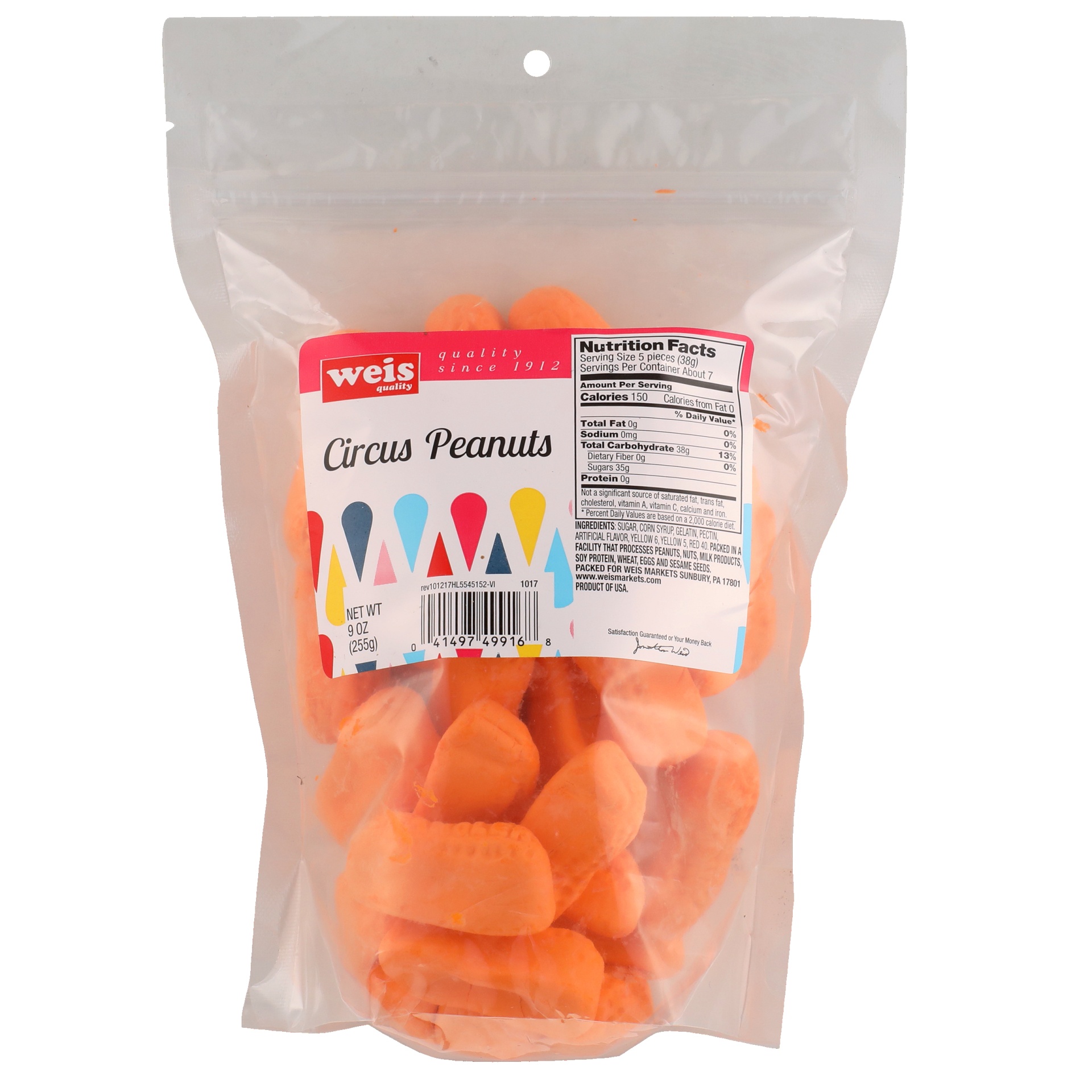 slide 1 of 1, Weis Quality Circus Peanuts, 9 oz