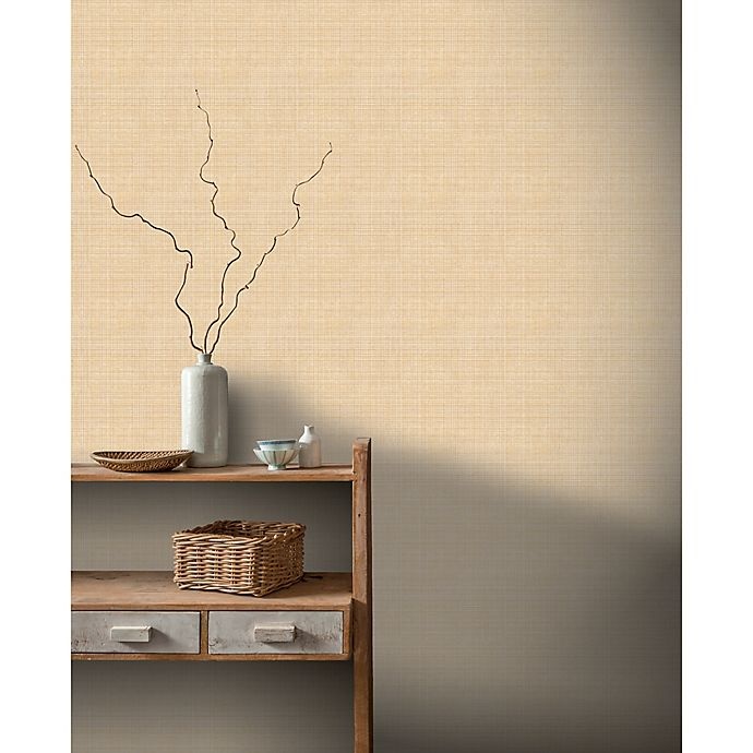 slide 1 of 2, Arthouse Tweed Non-Woven Wallpaper - Ochre, 1 ct