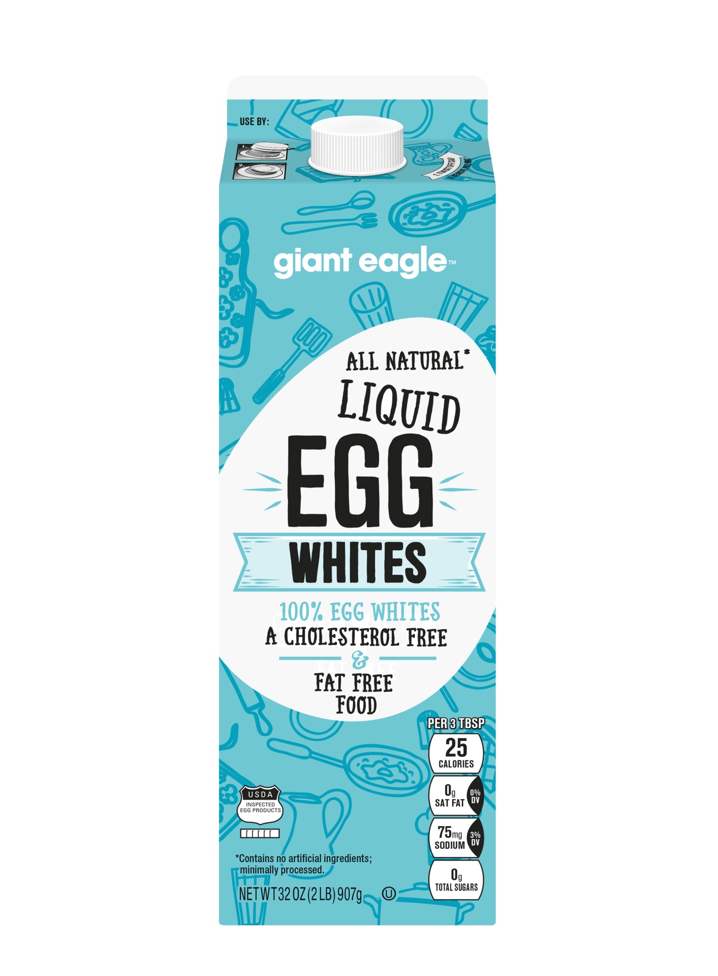 Giant Eagle Liquid Egg Whites, 100 Egg Whites, AllNatural