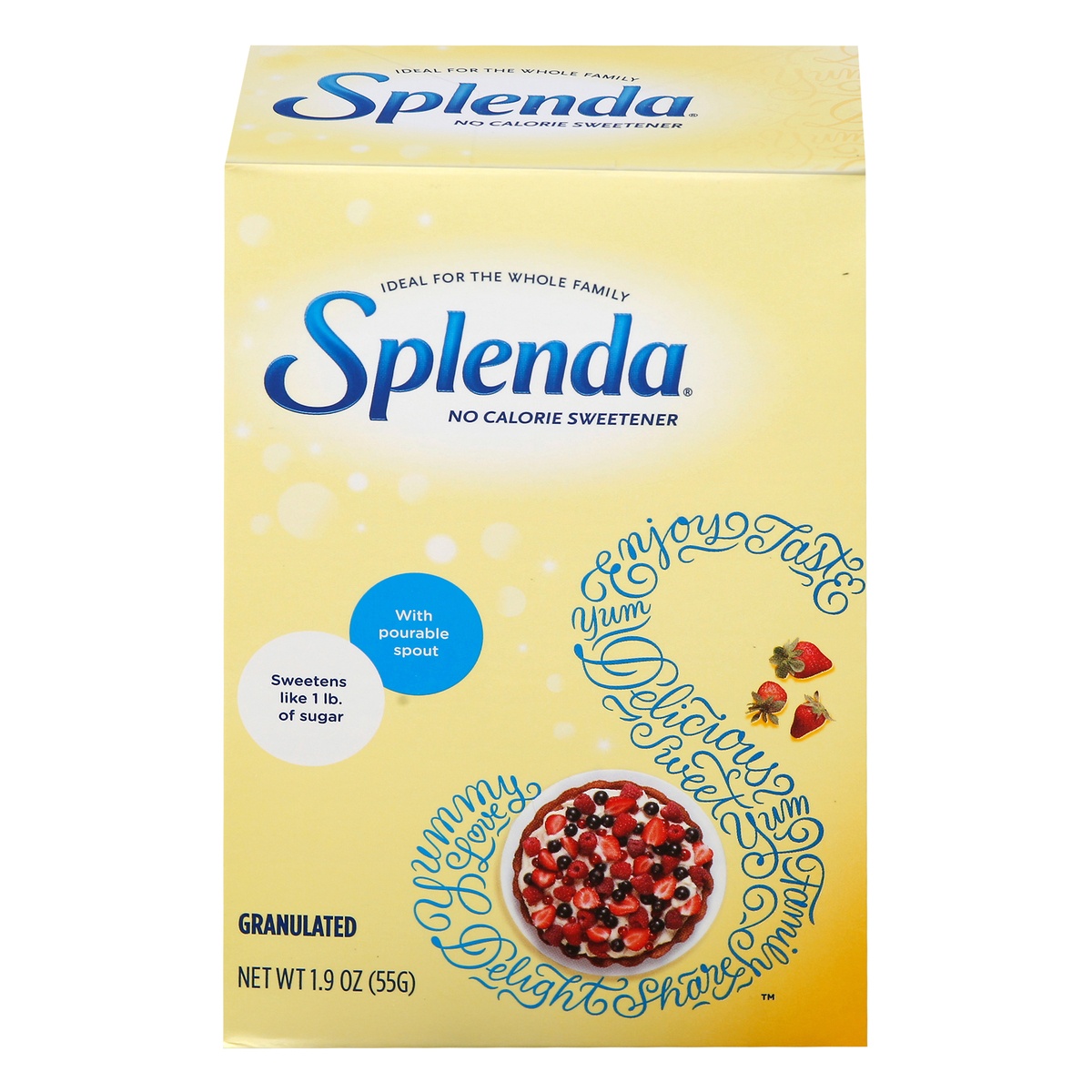 slide 1 of 1, Splenda Sweetener - No Calorie Granulated, 1.9 oz