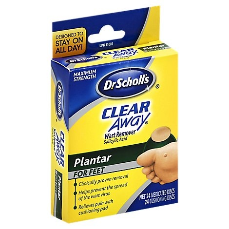 slide 1 of 1, Dr. Scholls Clear Away Wart Remover Planter System, 24 ct