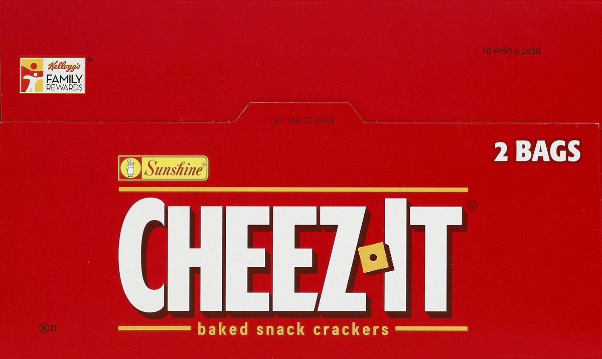 slide 6 of 6, Cheez-It Cheese Crackers, Baked Snack Crackers, Lunch Snacks, Original, 48oz Box, 2 Bags, 48 oz