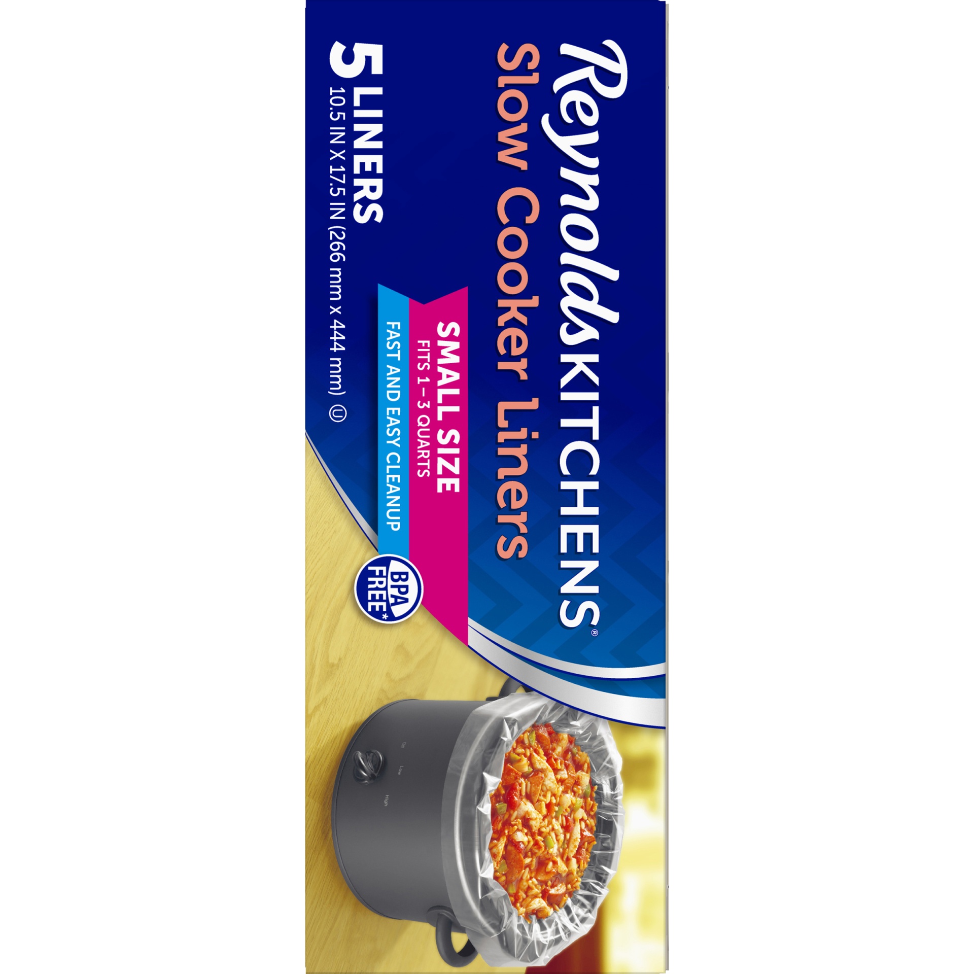 slide 6 of 6, Reynolds Kitchens Small Size Slow Cooker Liners, 5 ct