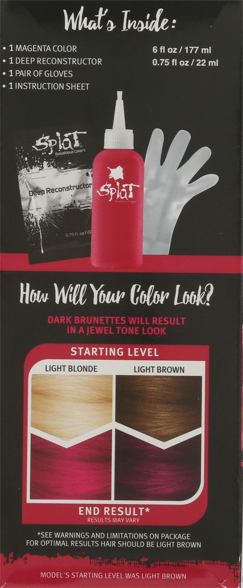 slide 7 of 12, Splat No Bleach Kit Midnight Magenta Hair Color 1 ea, 1 ct