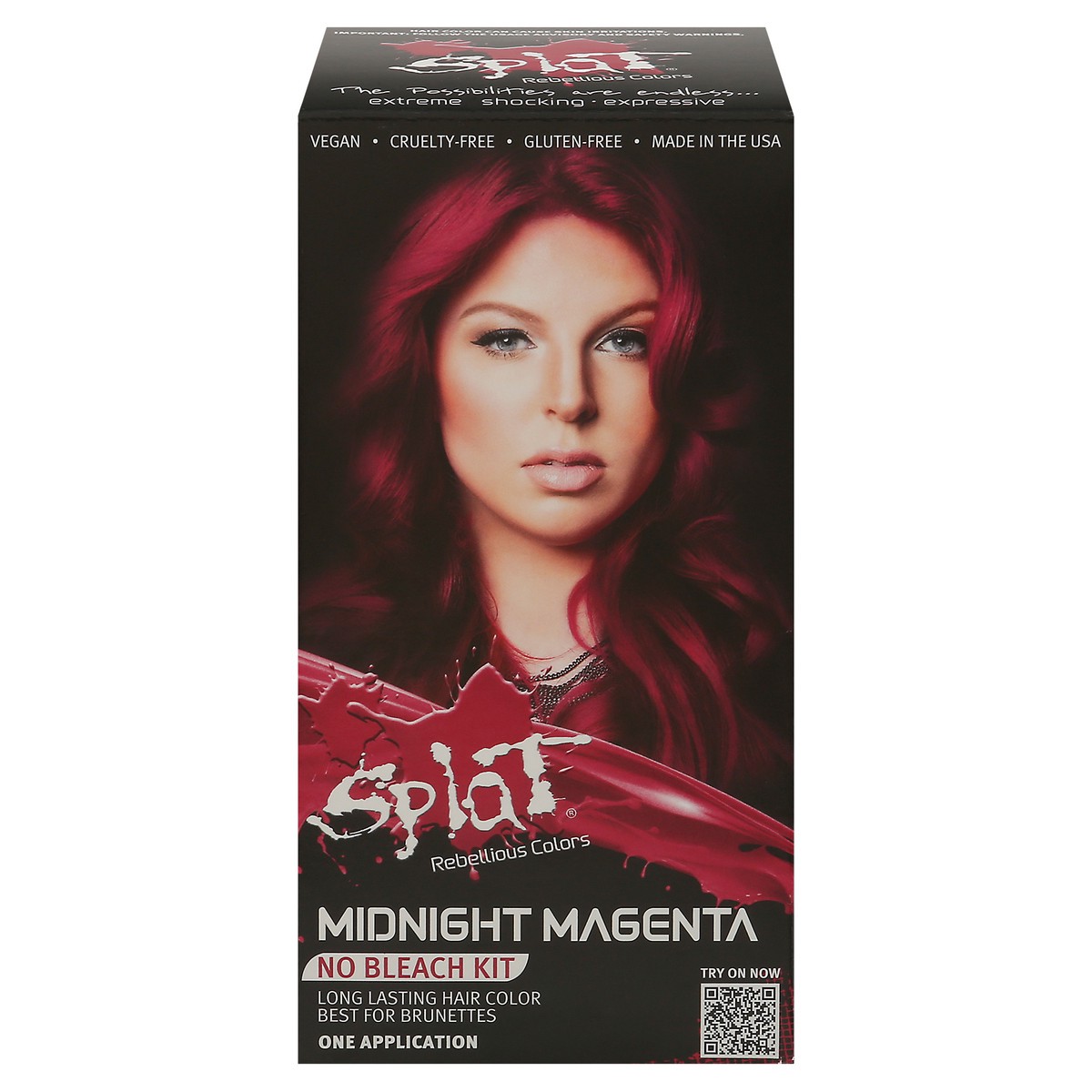 slide 2 of 12, Splat No Bleach Kit Midnight Magenta Hair Color 1 ea, 1 ct