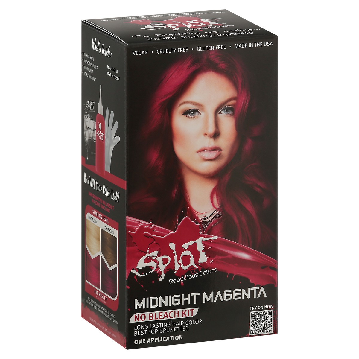slide 10 of 12, Splat No Bleach Kit Midnight Magenta Hair Color 1 ea, 1 ct