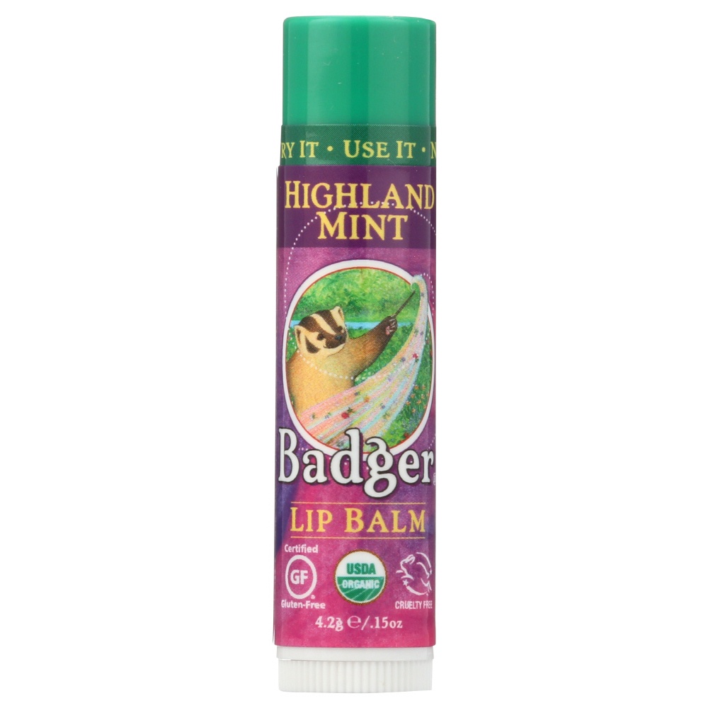 slide 1 of 1, Badger Lip Balm Highland Mint, 1 ct