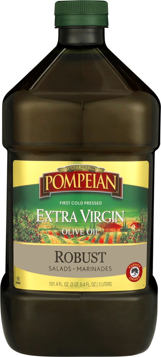 slide 6 of 9, Pompeian 101oz Pompeian Robust Extra Virgin Olive Oil, 101.4 fl oz