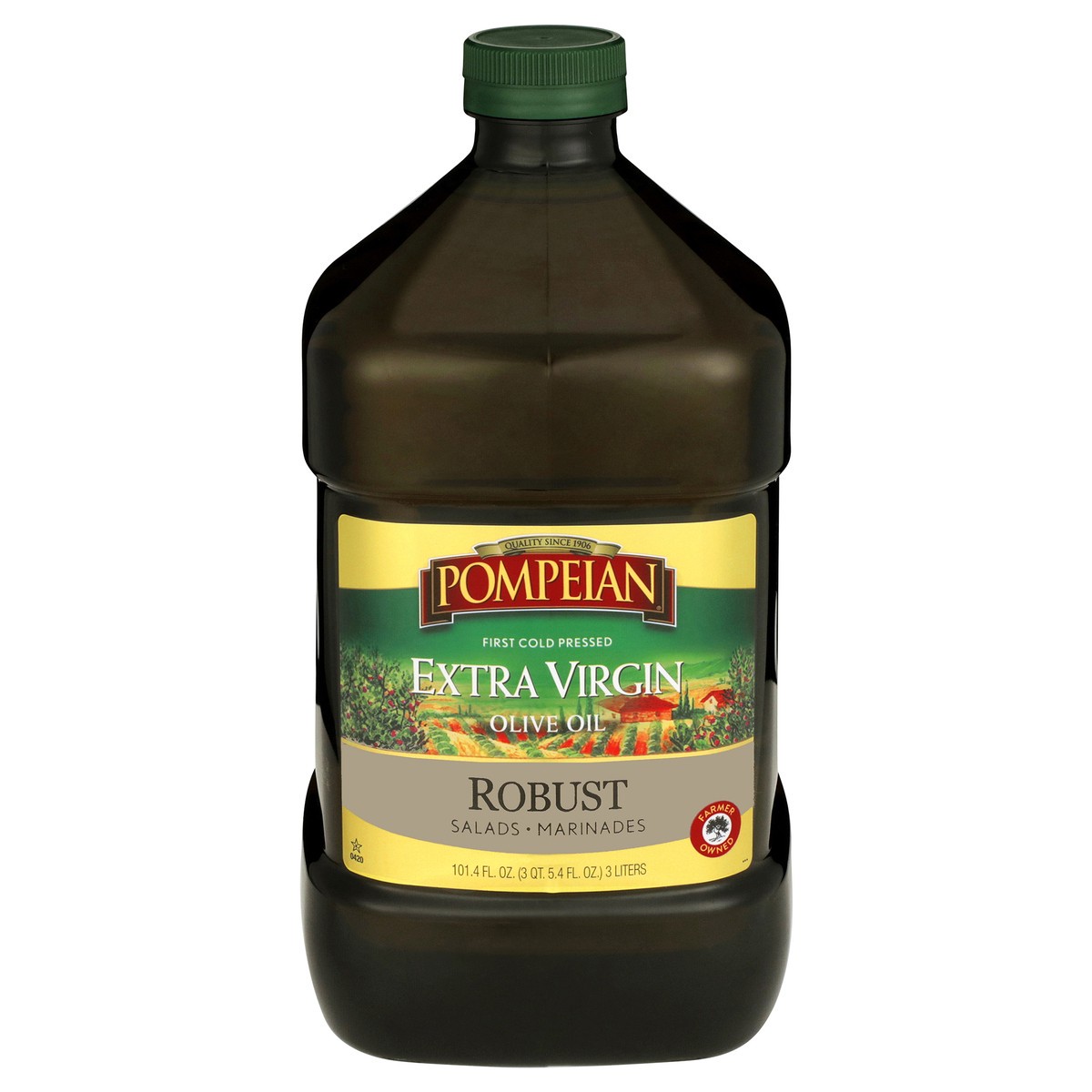 slide 1 of 9, Pompeian 101oz Pompeian Robust Extra Virgin Olive Oil, 101.4 fl oz