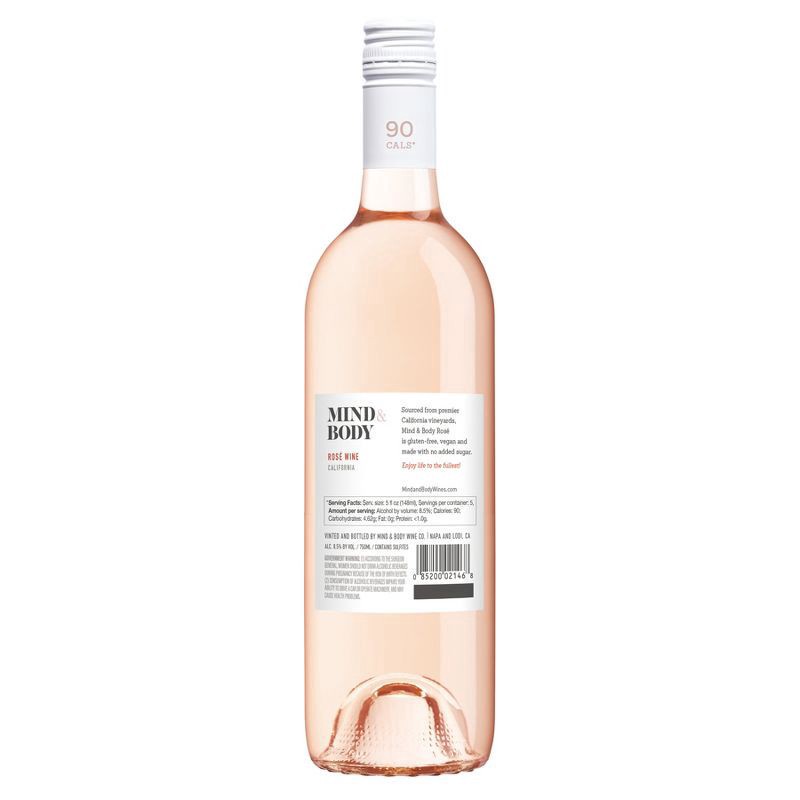 slide 3 of 6, Mind & Body Rosé Wine - 750ml Bottle, 750 ml