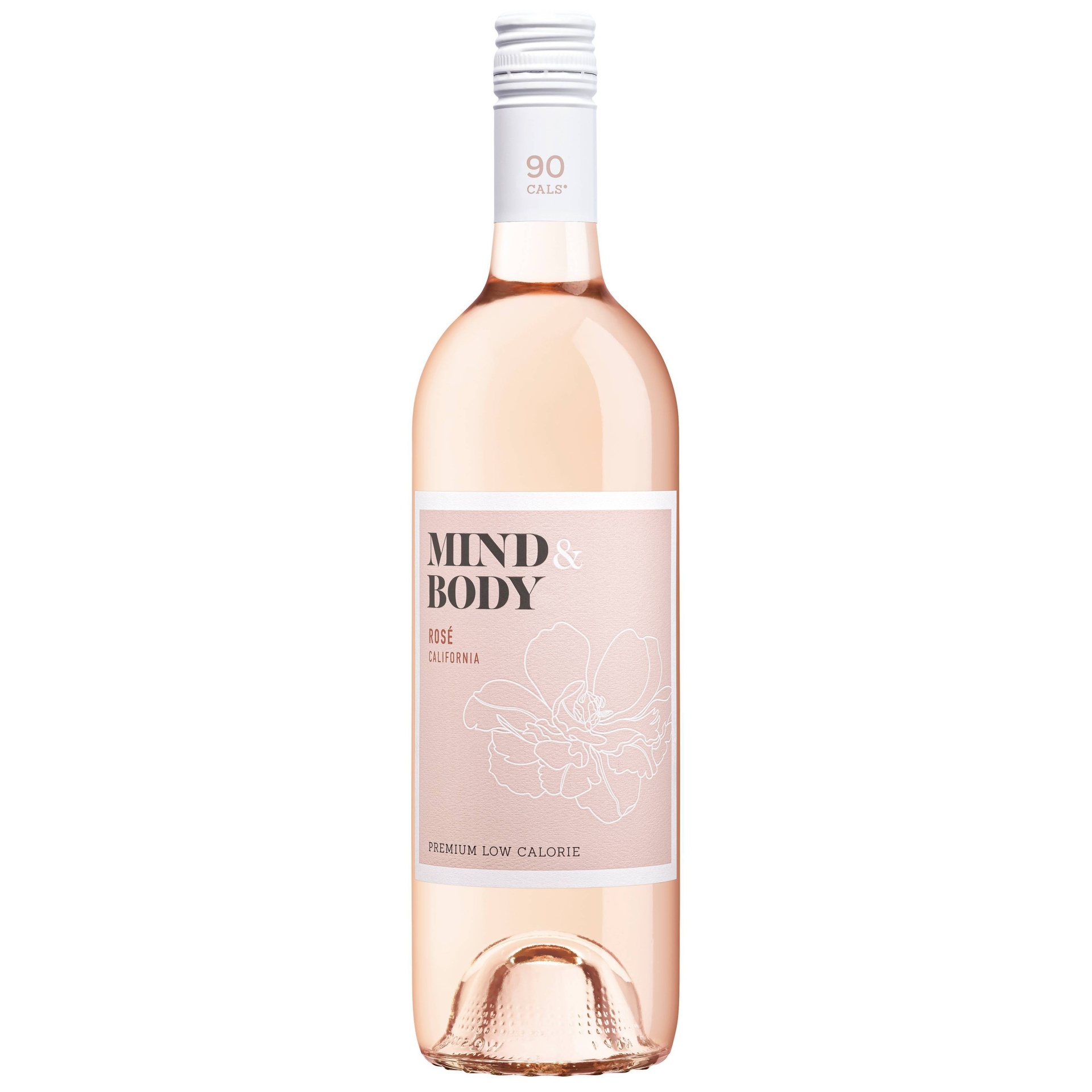 slide 1 of 1, Mind & Body Rosé Wine Bottle, 750 ml