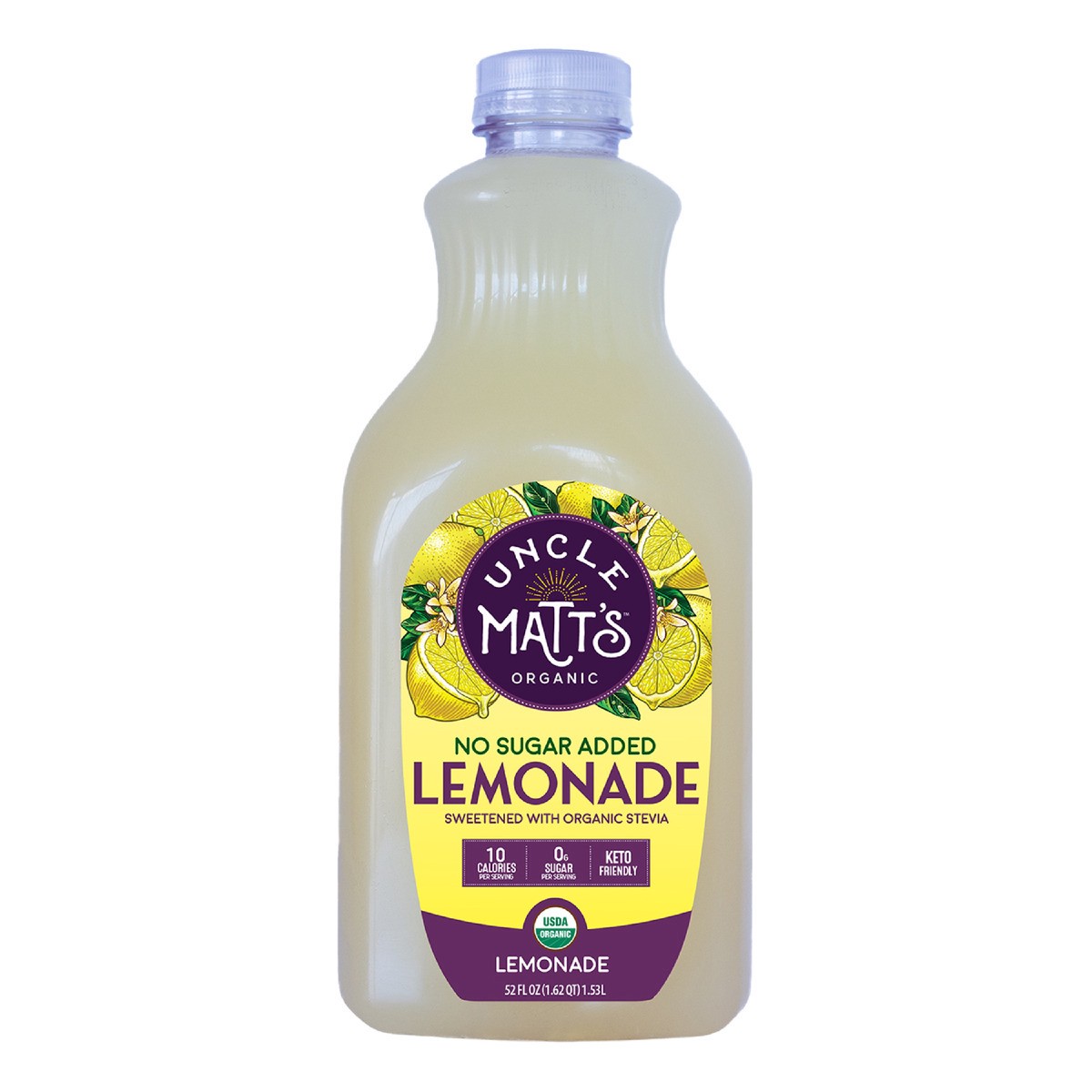 slide 4 of 7, Uncle Matt's Organic No Sugar Added Lemonade - 52 oz, 52 oz