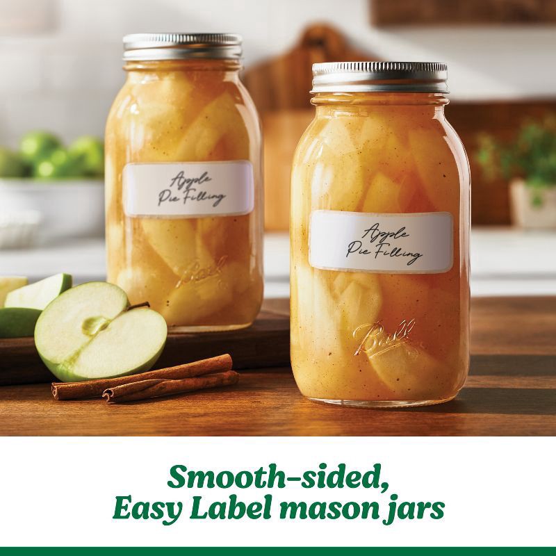 slide 3 of 6, Ball Regular Mouth Easy Label Quart Jars 12 Each, 12 ct