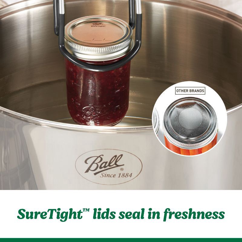 slide 6 of 6, Ball Regular Mouth Easy Label Quart Jars 12 Each, 12 ct