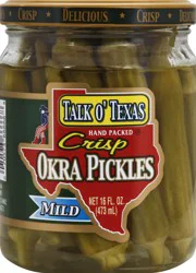 Talk O' Texas Okra Pickles 16 oz