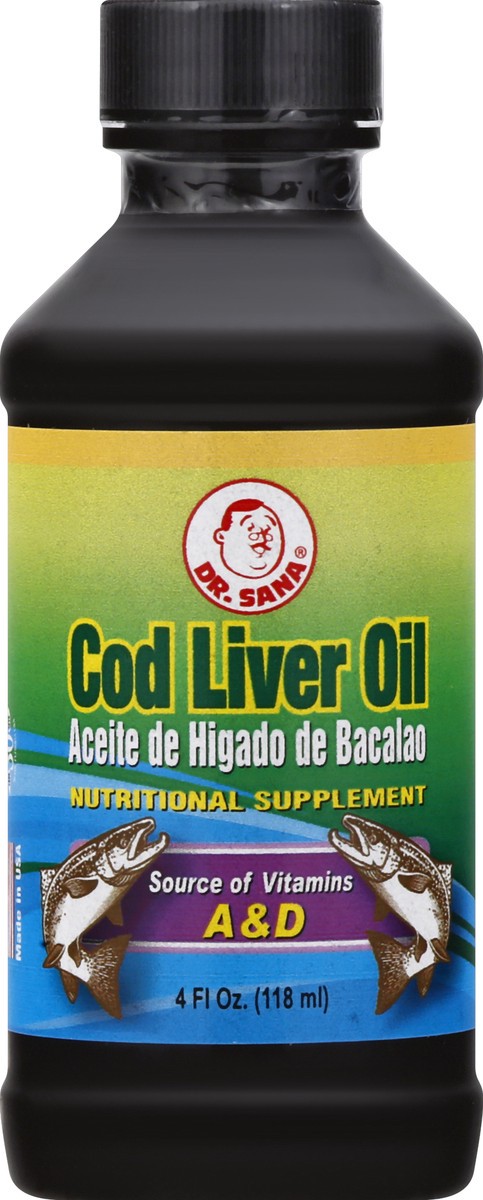 slide 1 of 7, Dr. Sana Cod Liver Oil 4 oz, 4 oz