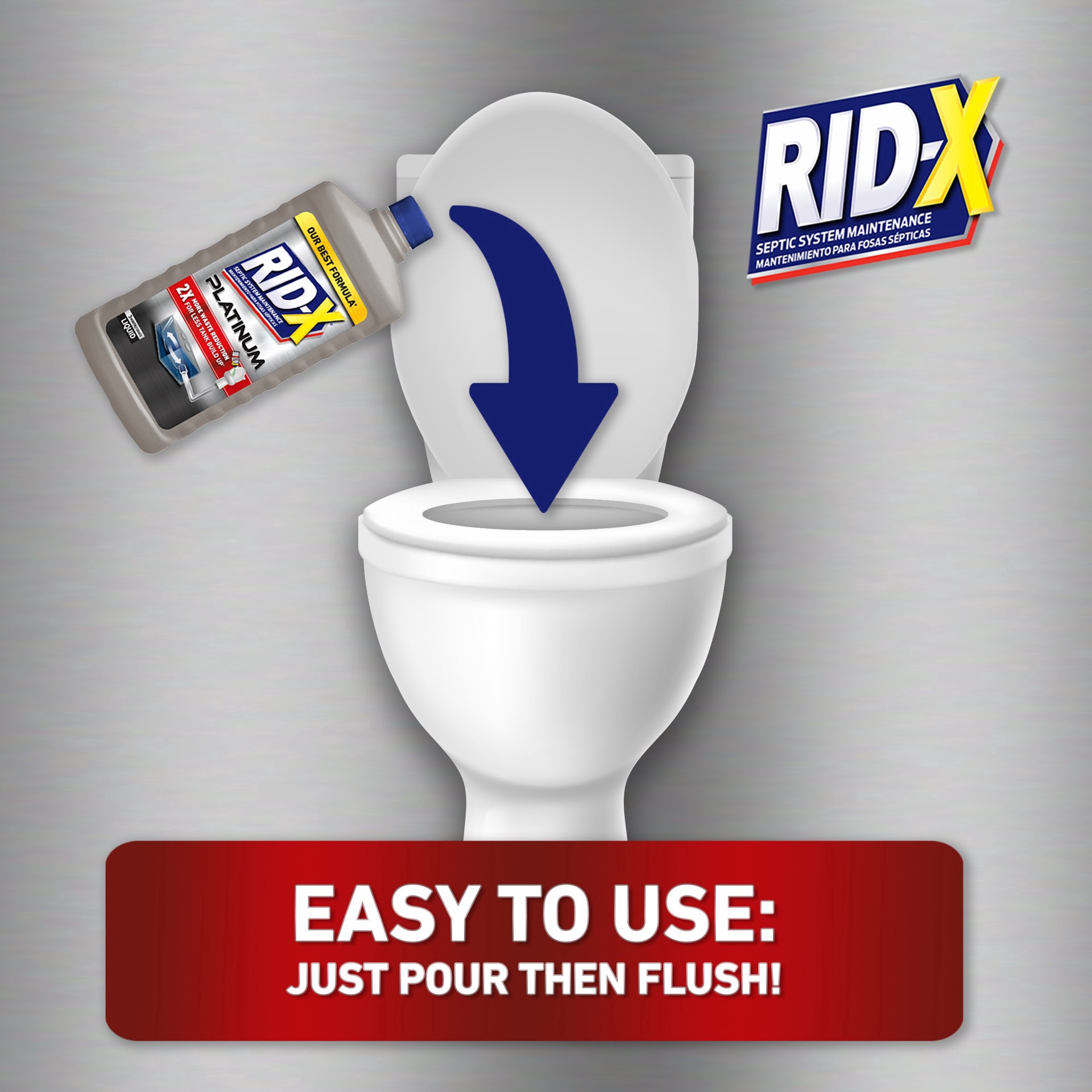 slide 3 of 4, Rid-X RID-X Professional Platinum Septic System Maintenance - Liquid 24 oz., 24 oz