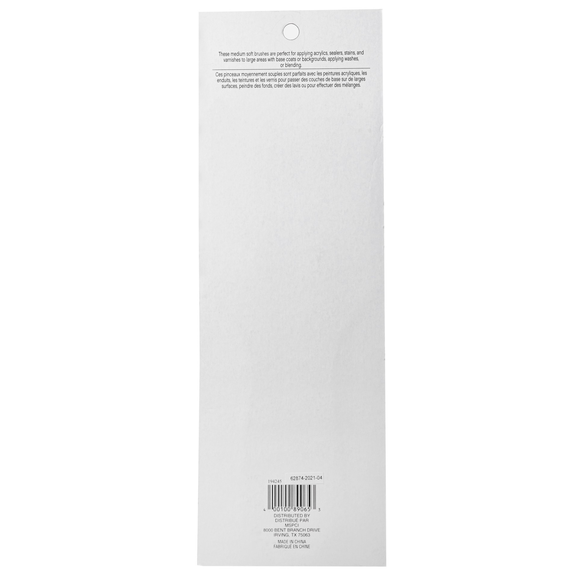 slide 3 of 4, Gold Taklon Large Area Angular Brush Pack By Craft Smart, 1 in, 2 in, and 3 in brushes