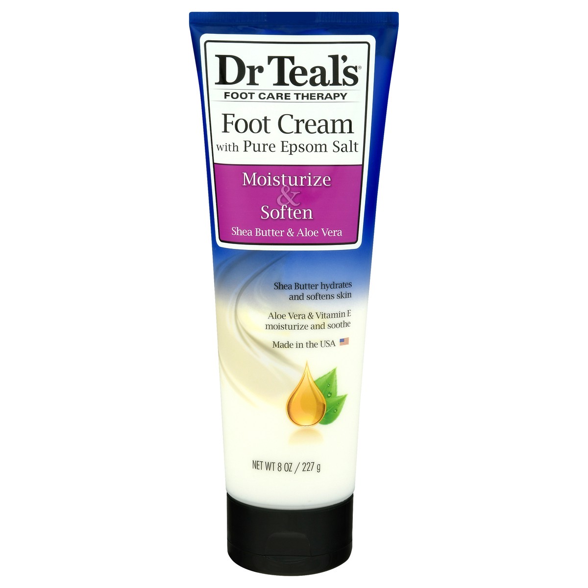 slide 1 of 9, Dr. Teal's Moisturize & Soften Foot Cream 8 oz, 8 oz