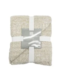 HD Designs Heather Cozy Knit Throw - Tan