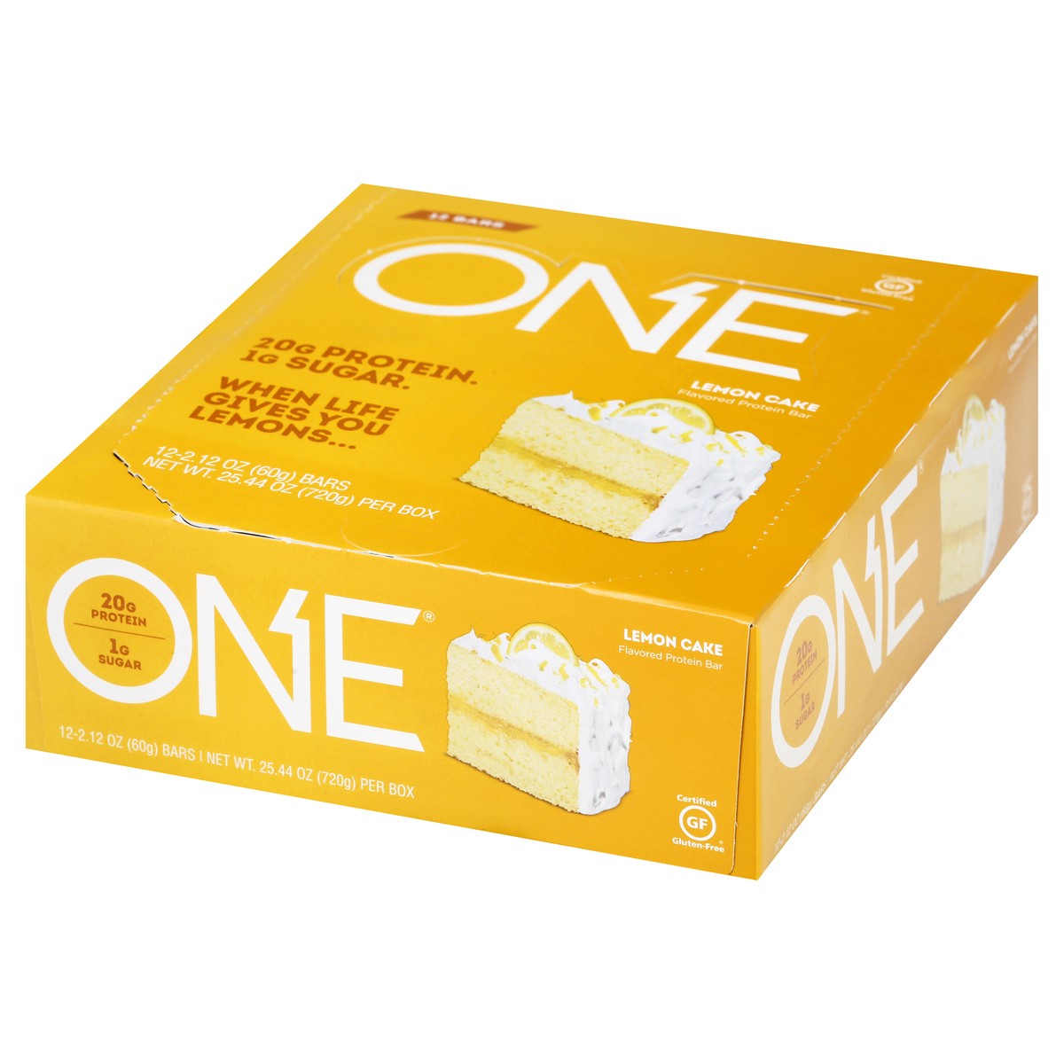 slide 3 of 9, ONE Flavored Lemon Cake Protein Bar 12 ea, 12 ct