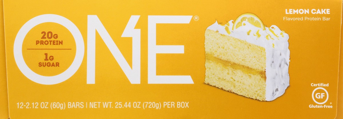 slide 5 of 9, ONE Flavored Lemon Cake Protein Bar 12 ea, 12 ct