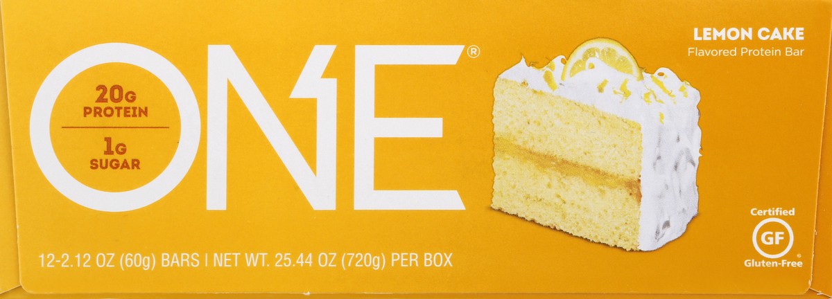 slide 6 of 9, ONE Flavored Lemon Cake Protein Bar 12 ea, 12 ct
