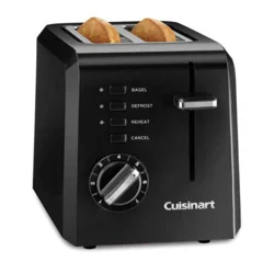 Cuisinart Compact Plastic Toaster, Black