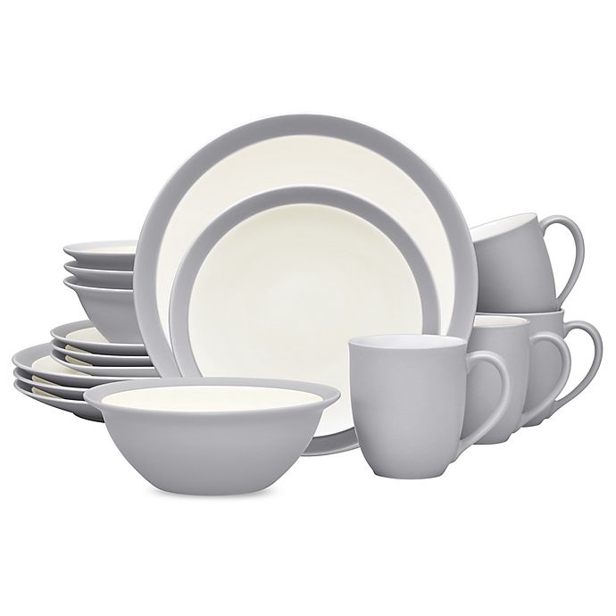 slide 1 of 1, Noritake Colorwave Curve Dinnerware Set - Slate, 16 ct