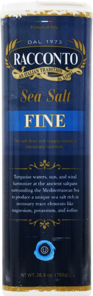 slide 1 of 1, Racconto Sea Salt Fine, 26.5 oz