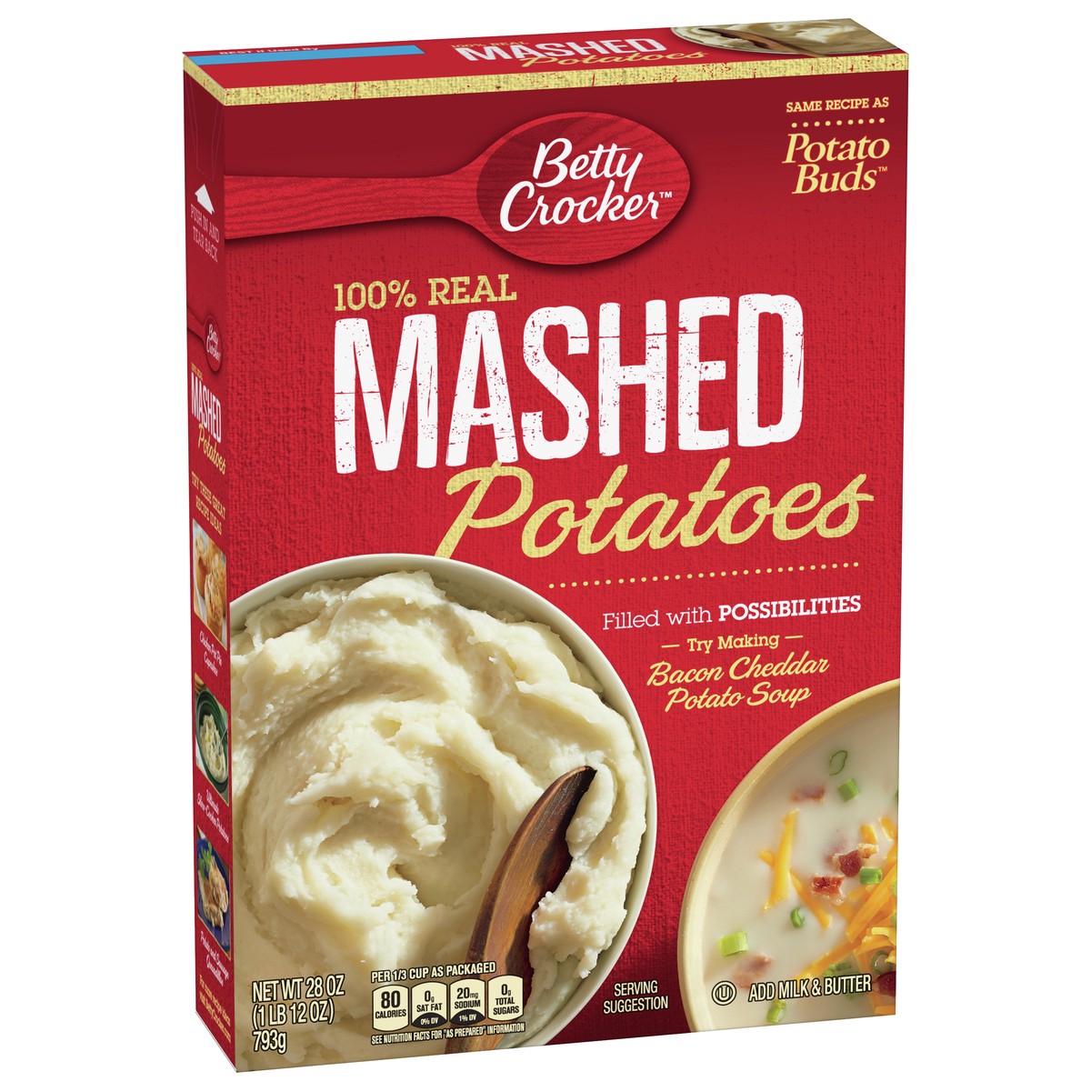 slide 6 of 9, Betty Crocker Gluten Free, 100% Real Potato Buds, 28 oz, 28 oz