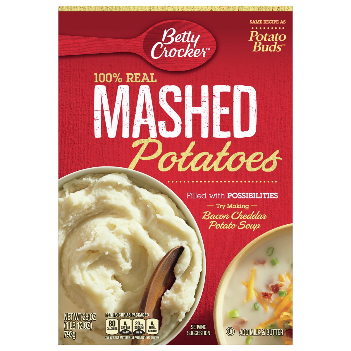 slide 1 of 9, Betty Crocker Gluten Free, 100% Real Potato Buds, 28 oz, 28 oz